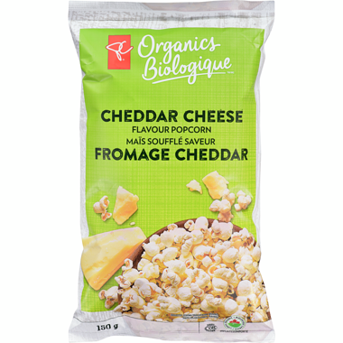 organic cheddar popcorn