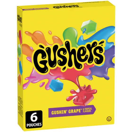 Betty Crocker Fruit Gushers Gushin' Grape & Tropical Flavours 138 g, $2.38/100g