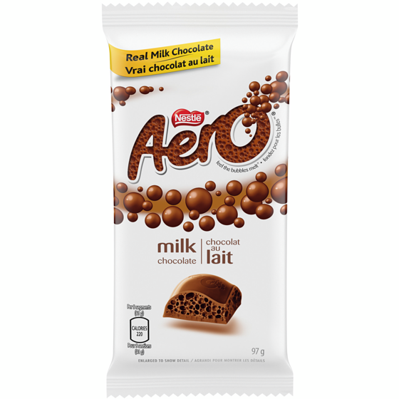 Nestlé Aero Milk Chocolate Bar 97 g, $3.39/100g