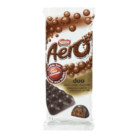 Nestlé Aero Duo Dark & Milk Chocolate Bar 97 g, $3.39/100g