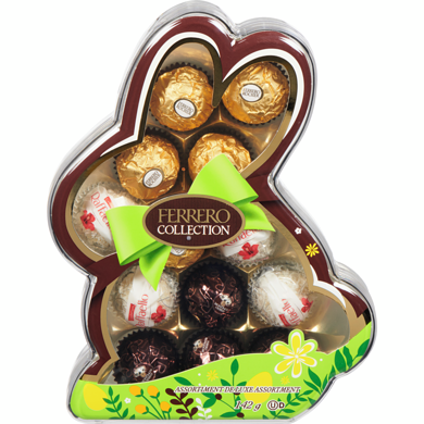 Ferrero Fine Assorted Chocolate Easter Rabbit Shaped Gift Box, 13 Confections 142 g, $9.15/100g