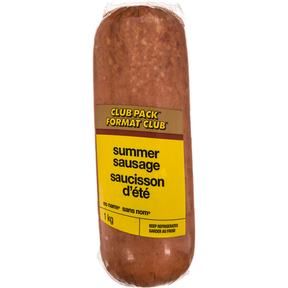 No Name Summer Sausage 1 kg, $1.10/100g