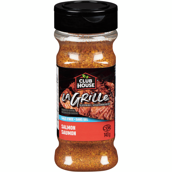 Club House La Grille, Salt Free Salmon Seasoning 140 g, $4.64/100g