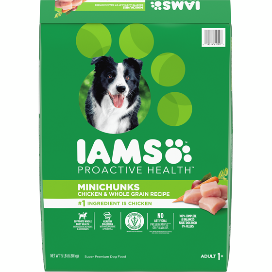 Iams Proactive Health Minichunks Chicken & Whole Grains Adult Dry Dog Food 6.804 kg, $0.50/100g