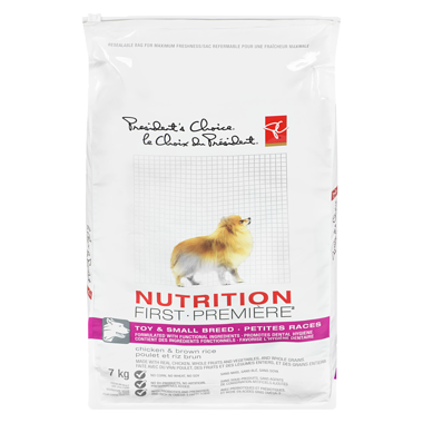 PC Nutrition First Toy & Small Breed Chicken & Brown Rice Premium Adult Dry Dog Food