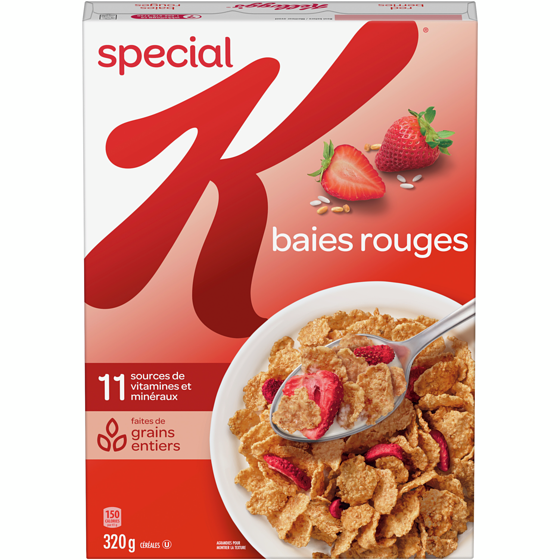 Kellogg’s Special K Céréales Special K Baies rouges 320 g, 2,18 $/100g