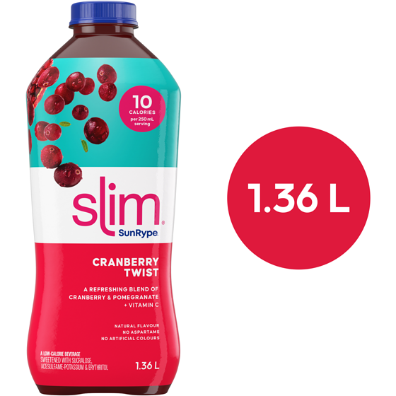 SunRype Cranberry Twist 1.36 l, $0.37/100ml