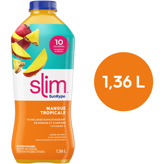 SunRype Jus Mangue tropicale 1.36 l, 0,37 $/100ml