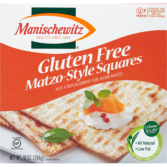 Manischewitz Matzo sans gluten casher 284 g, 4,93 $/100g