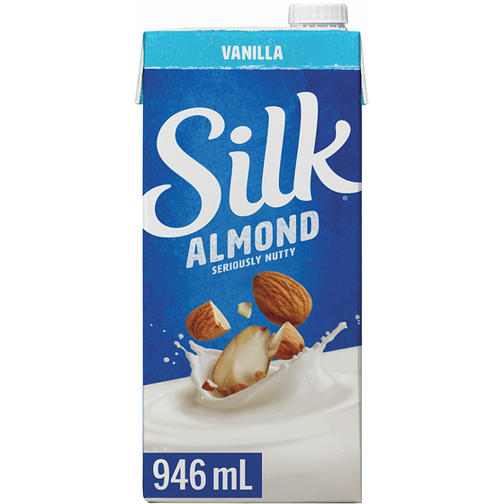 Silk Almond Milk Alternative, Vanilla, Dairy Free, Shelf Stable 946 ml, $0.32/100ml