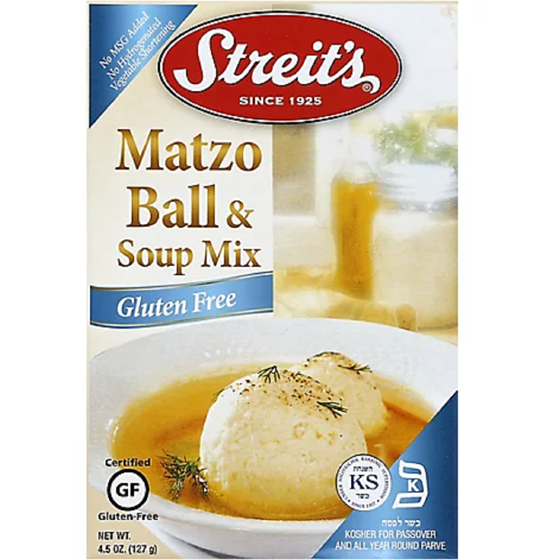 Streits Préparation pour boulettes de matzo et soupe sans gluten 128 g, 5,46 $/100g