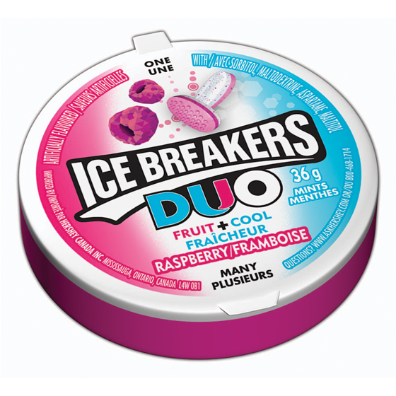 Ice Breakers Mints Duo, Raspberry  6x36.85 g, $4.29/100g
