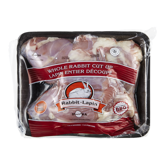 null Frozen Cut Up Rabbit $22.02/1kg $9.99/1lb