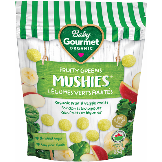 Baby Gourmet Melties Fruity Greens & Coconut Cream organic baby snack 23 g, $23.00/100g