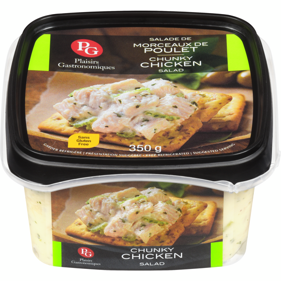 Plaisirs Chunky chicken salad spread 350 g, $2.57/100g