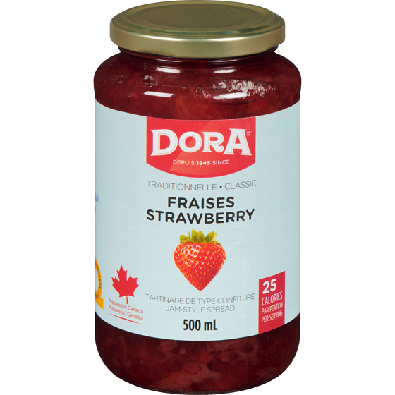 Dora Jam-Style Spread Strawberry Light    500 ml, $0.70/100ml