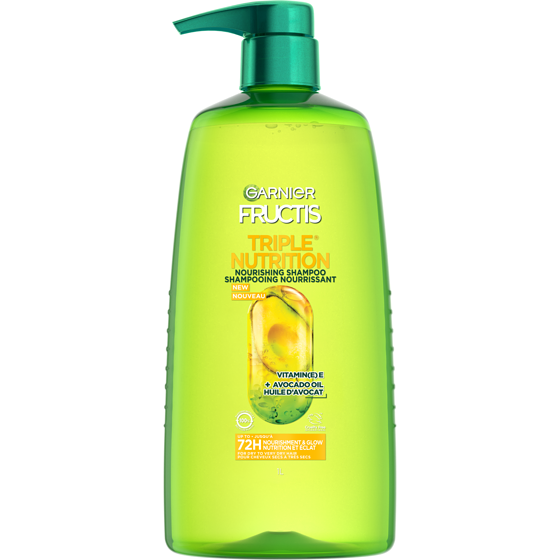 Garnier Fructis Triple Nutrition Shampoo 1 l, $1.20/100ml
