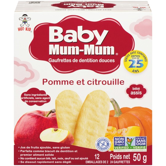 Hot Kid Mum-Mum pomme et citrouille 50 g, 5,98 $/100g