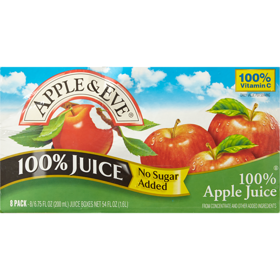 Apple & Eve Apple Juice 8x200.0 ml, $0.69/100ml