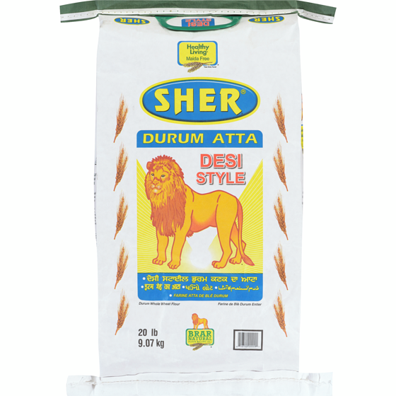 Gajar Halva Farine de blé dur style Brar Sher Desi 9.07 kg, 0,22 $/100g