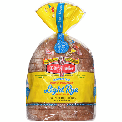 Dimpflmeier Bread Original Swedish Style Light Rye 454 g, $0.66/100g