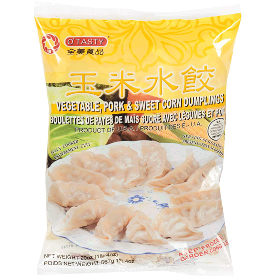 O'Tasty Vegetable,  Pork & Corn Dumpling 567 g, $1.50/100g