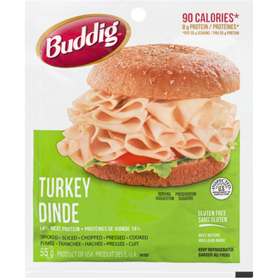 Carl Buddig Turkey, Sliced 55 g, $48.91/1kg $4.89/100g