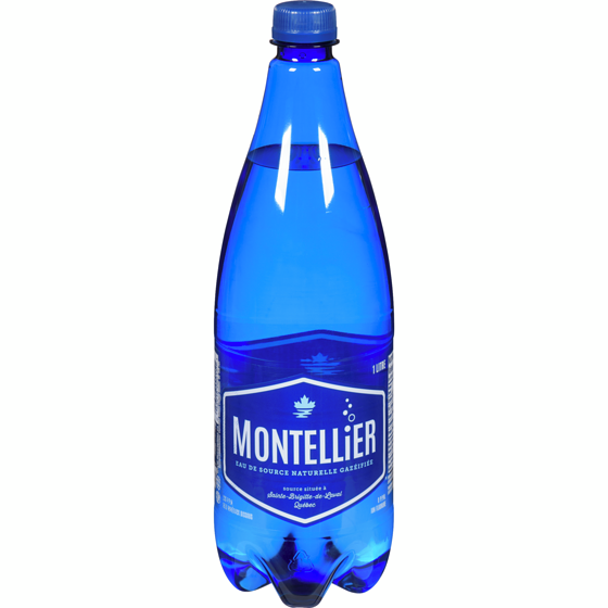 Montellier Eau de source gazéifiée 1 l, 0,23 $/100ml