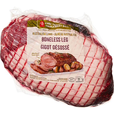 le Choix du Président Gigot d’agneau australien sans os Simplement bon  26,43 $/1kg 11,99 $/1lb