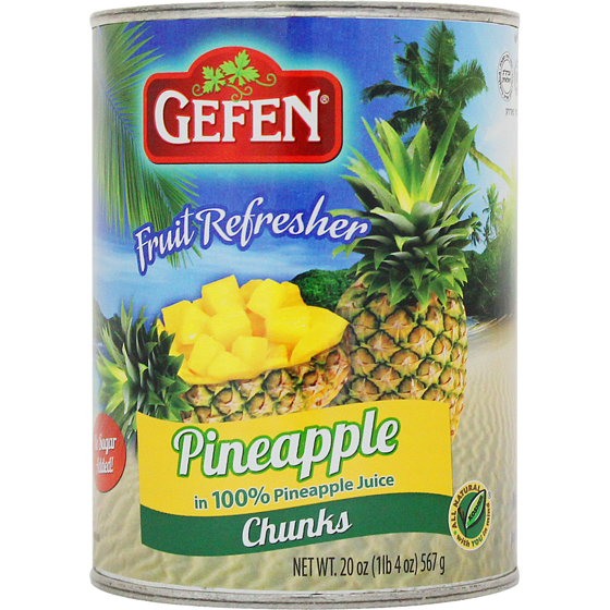 Gefen Pineapple Chunks in Pineapple Juice 567 g, $0.88/100g