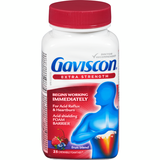 Gaviscon Extra Strength, Fruit 25 ea, $0.46/1ea