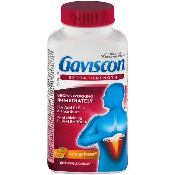 Gaviscon Extra Strength, Orange 60 ea, $0.33/1ea