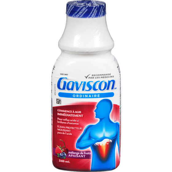 Gaviscon Liquide apaisant fruits 340 ml, 4,41 $/100ml