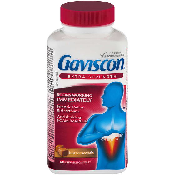 Gaviscon Extra Strength, Butterscotch 60 ea, $0.33/1ea