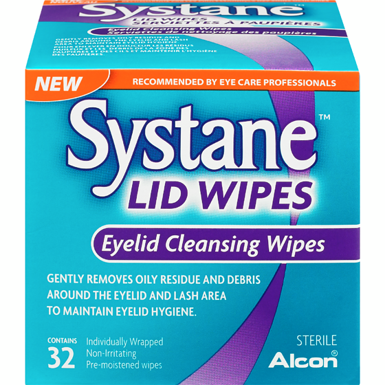 Systane Lid Wipes Eyelid Cleansing Wipes 32 ea, $0.45/1ea