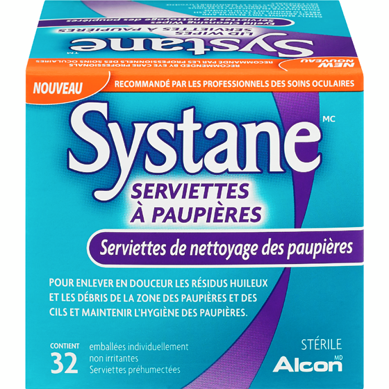 Systane Serviettes de nettoyage des paupières 32 ea, 0,41 $/1ch