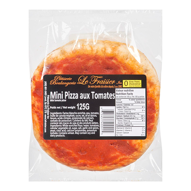 Fraisier Pizza, Mini Tomato Basil    125 g, $1.60/100g