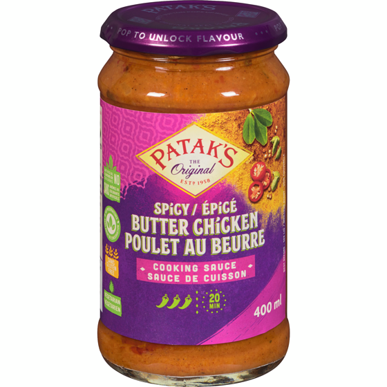 Pataks Spicy Butter Chicken Cooking Sauce 400 ml, $1.25/100ml