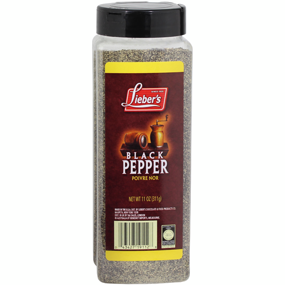 Lieber’s Épices au poivre noir, 11 oz 454 g, 4,40 $/100g