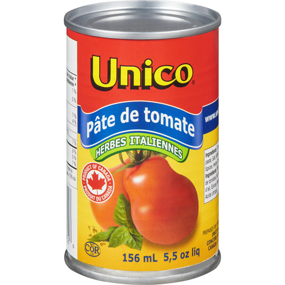 Unico Pâte de tomate herbes italiennes 156 ml, 0,96 $/100ml