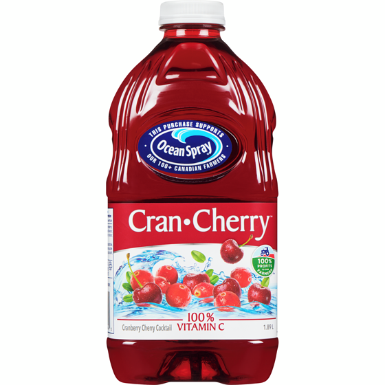 Ocean Spray Cranberry Cherry Cocktail 1.89 l, $0.24/100ml
