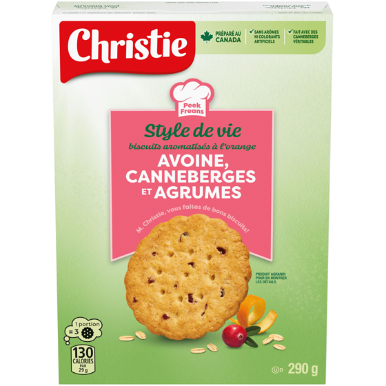 Peek Freans Lifestyle Cranberry Citris Oat Cookies 290 g, $1.48/100g