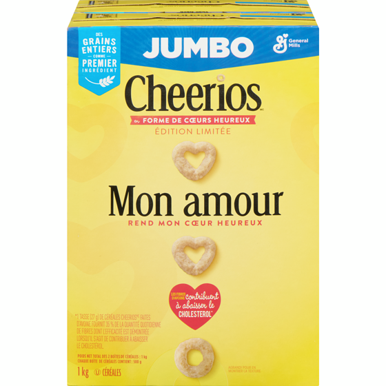 General Mills Cheerios Saveur Originale, Céréales à Base de Grains Entiers, Format Géant 1000 g, 1,10 $/100g