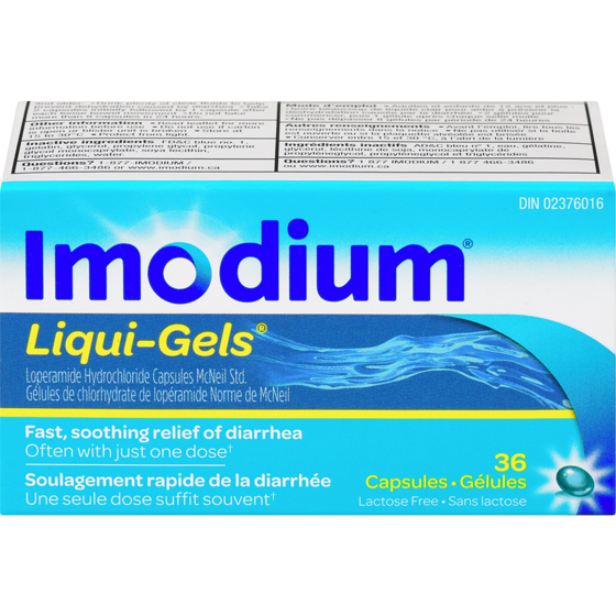 Imodium Liquigels 36 ea, $1.08/1ea