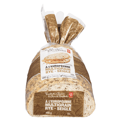 President's Choice Multigrain Rye Loaf Bread 480 g, $1.04/100g