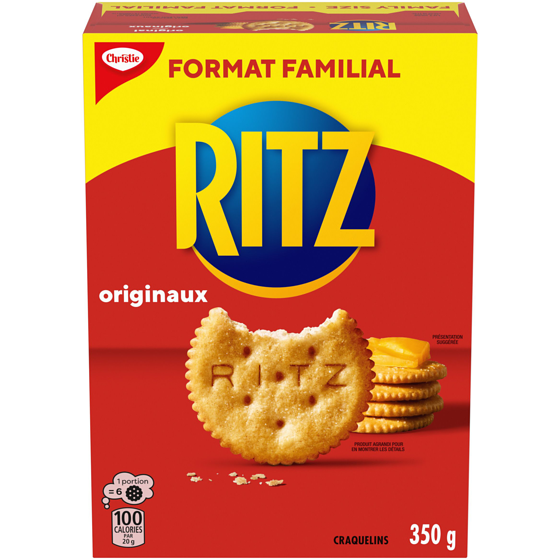 Christie Craquelins Ritz originaux, format familial 350 g, 1,14 $/100g