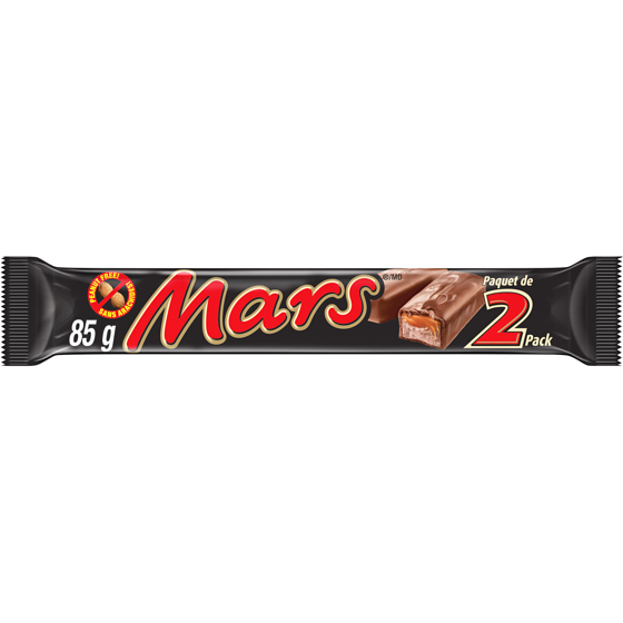 Mars Peanut Free Chocolate Candy Bar, 2 Piece King Size Bars 85 g, $2.94/100g