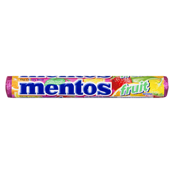 Mentos Fruit 37 g, $4.57/100g