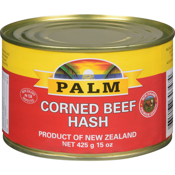 Palm Corned Beef Hash 425 g, $1.76/100g