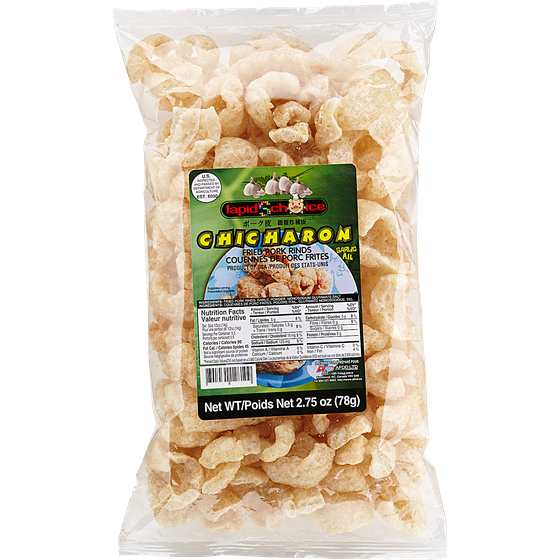 Lapids Choice Couenne de porc frite à l’ail 78 g, 2,55 $/100g